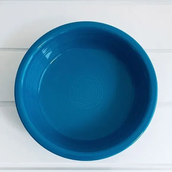 Fiesta Homer Laughlin Retired 2 Quart Peacock Serving Bowl